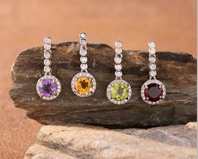 Birthstone earrings